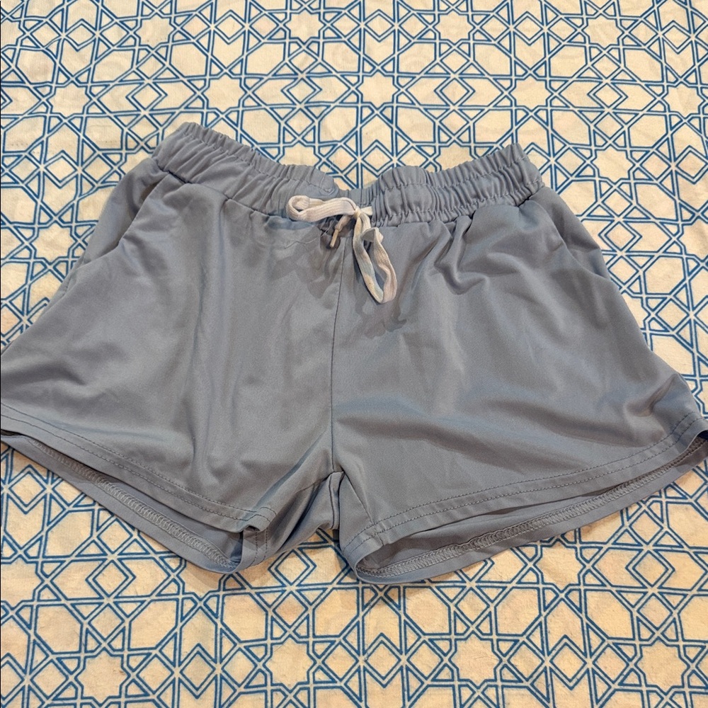 Real Essentials Kids Athletic Light Blue Shorts